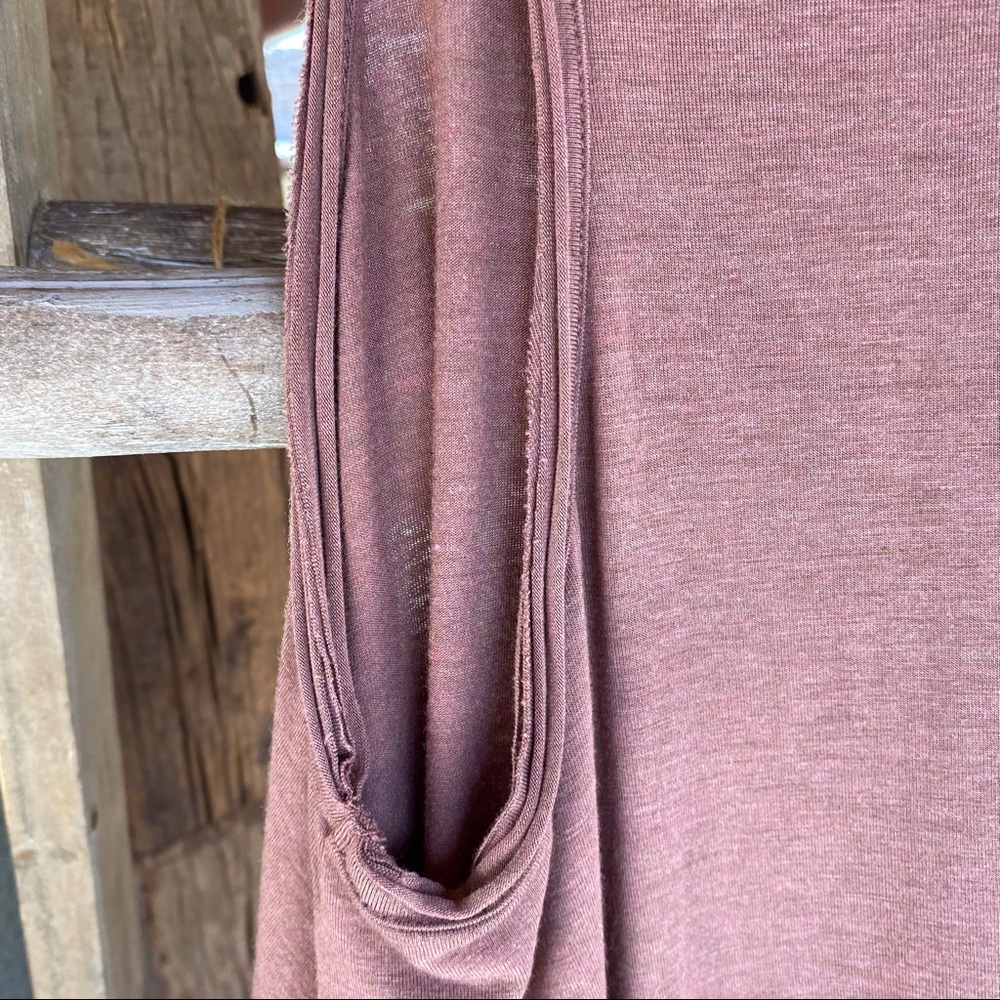 ✨DUSTY ROSE RELAXED SWING TUNIC TANK TOP XS - Picture 4 of 7